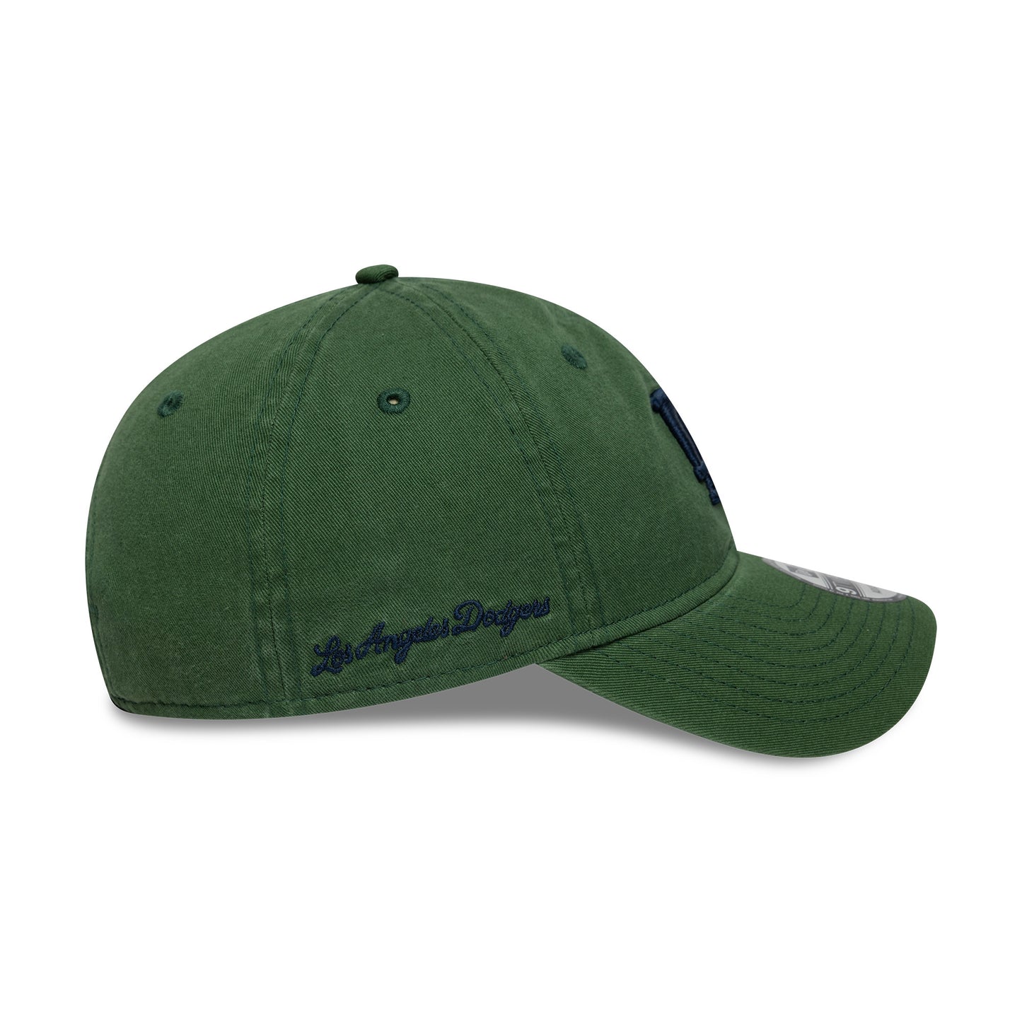 New Era 9TWENTY L.A. Dodgers Baseball Cap - MLB Washed Script - Green-Navy