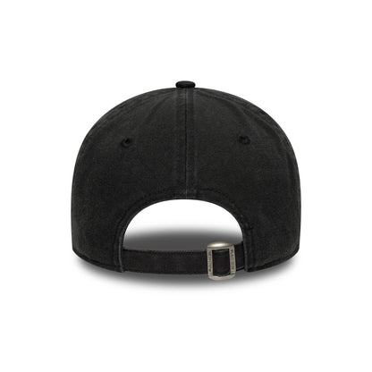 New Era 9TWENTY New York Mets Baseball Cap - MLB Washed Script - Black-Orange