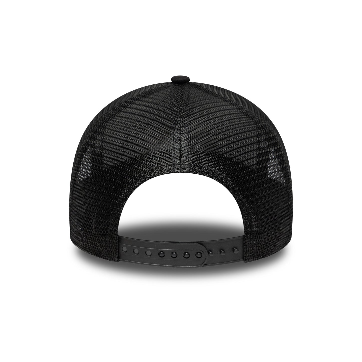 New Era L.A. Dodgers A-Frame Trucker Cap - MLB Outline - Black-Ochre
