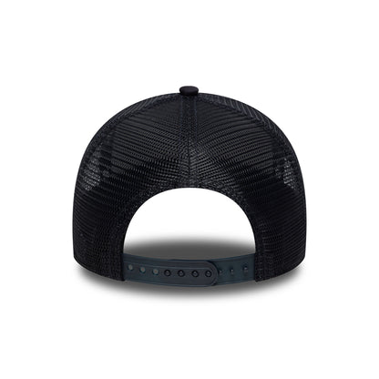 New Era New York Yankees A-Frame Trucker Cap - MLB Outline - Navy-Light Blue