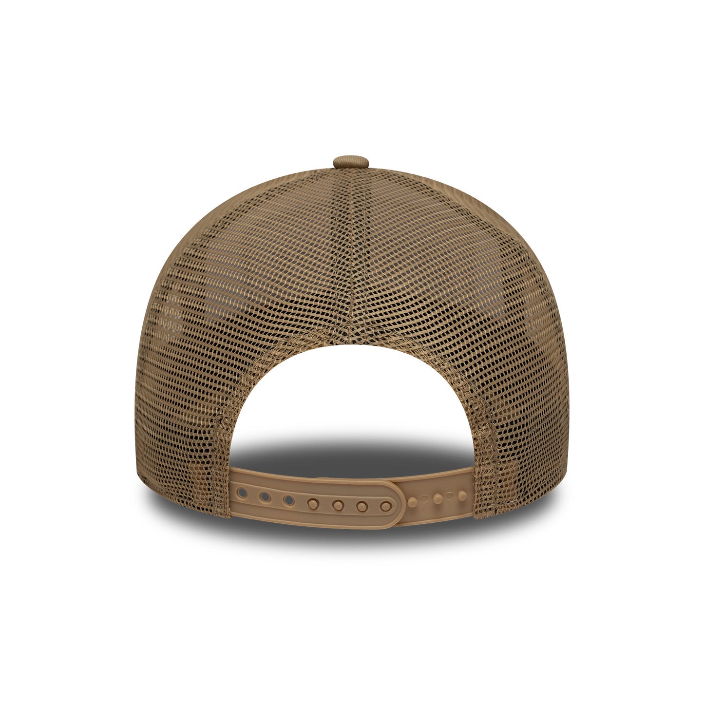 New Era New York City A-Frame Trucker Cap - Location Patch - White-Camel