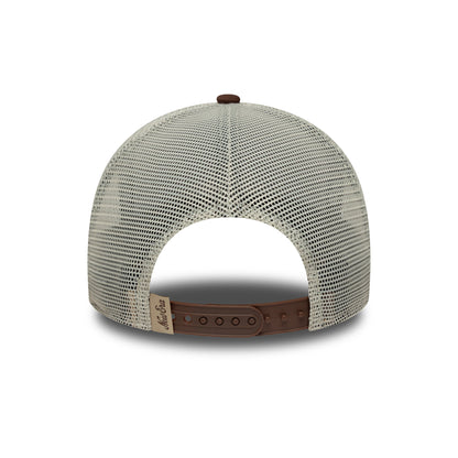 New Era A-Frame Trucker Cap - NE Patch - Chocolate-Stone