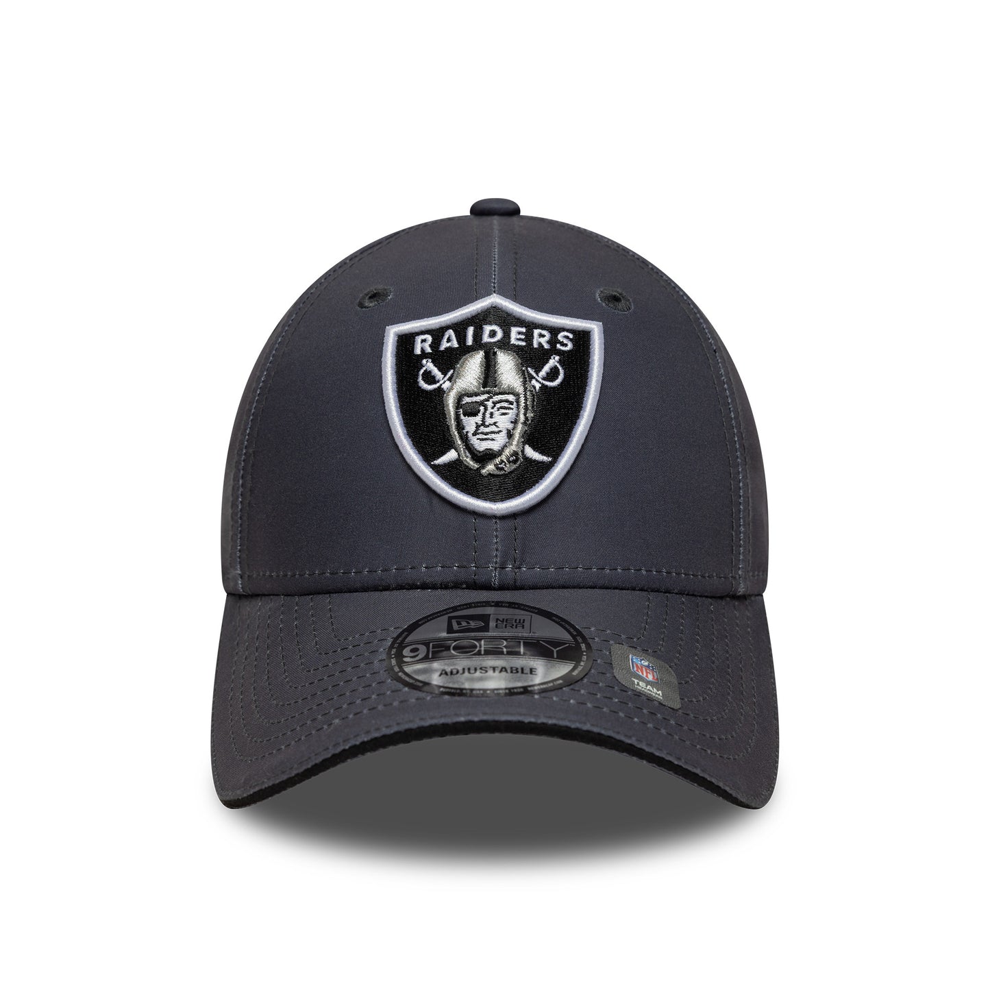 New Era 9FORTY Las Vegas Raiders Baseball Cap - NFL Microfibre - Charcoal-Black