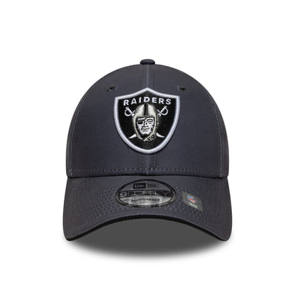 New Era 9FORTY Las Vegas Raiders Baseball Cap - NFL Microfibre - Charcoal-Black