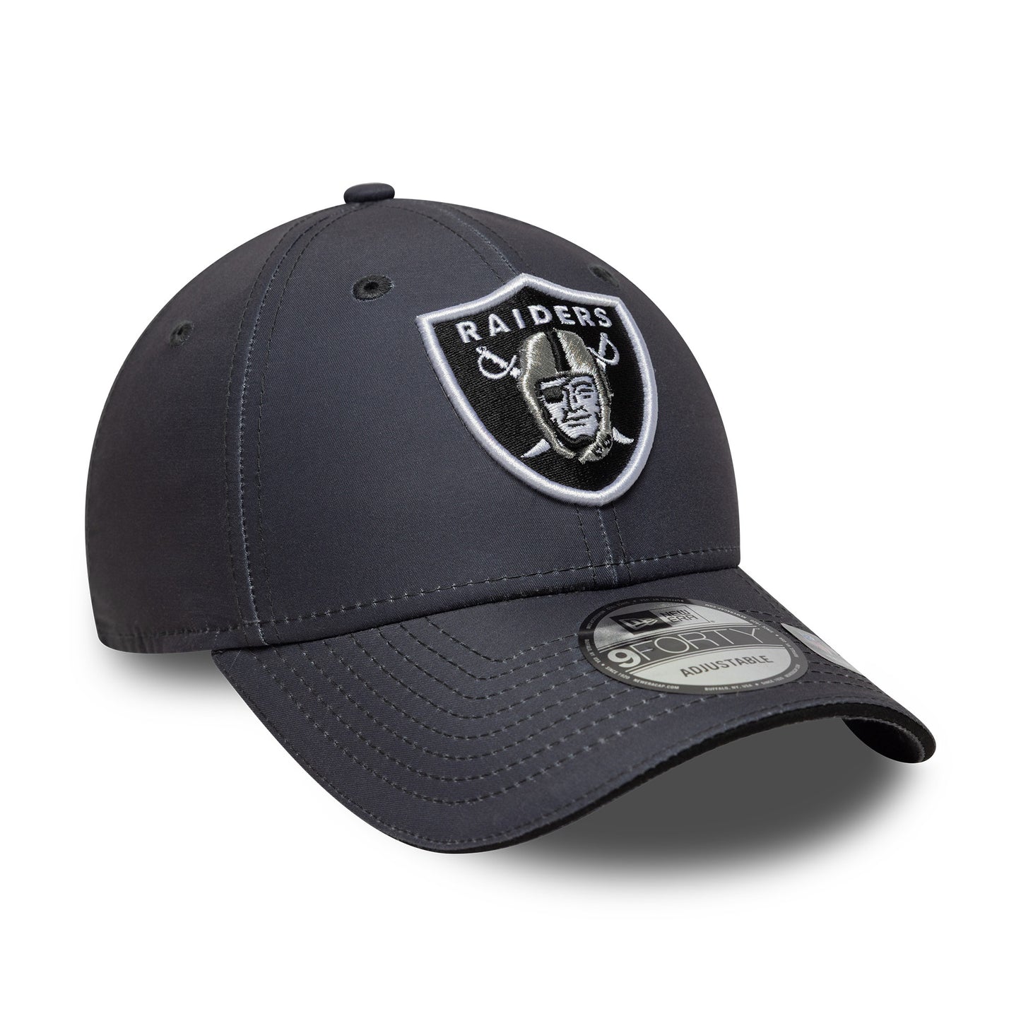 New Era 9FORTY Las Vegas Raiders Baseball Cap - NFL Microfibre - Charcoal-Black