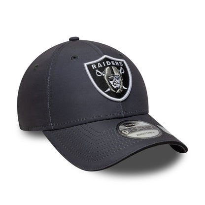 New Era 9FORTY Las Vegas Raiders Baseball Cap - NFL Microfibre - Charcoal-Black