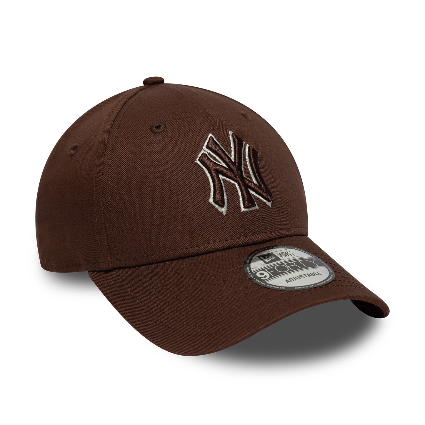 New Era 9FORTY New York Yankees Baseball Cap - MLB Outline - Chocolate-Cream