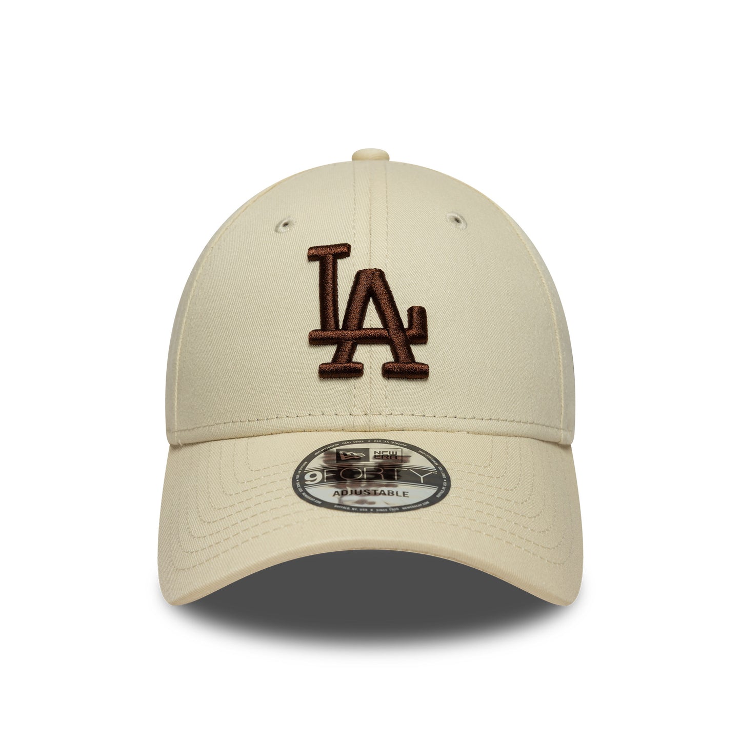 New Era 9FORTY L.A. Dodgers Baseball Cap - MLB League Essential - Cream-Chocolate