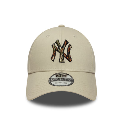 New Era 9FORTY New York Yankees Baseball Cap - MLB Camo Infill - Stone