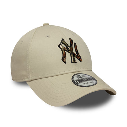 New Era 9FORTY New York Yankees Baseball Cap - MLB Camo Infill - Stone