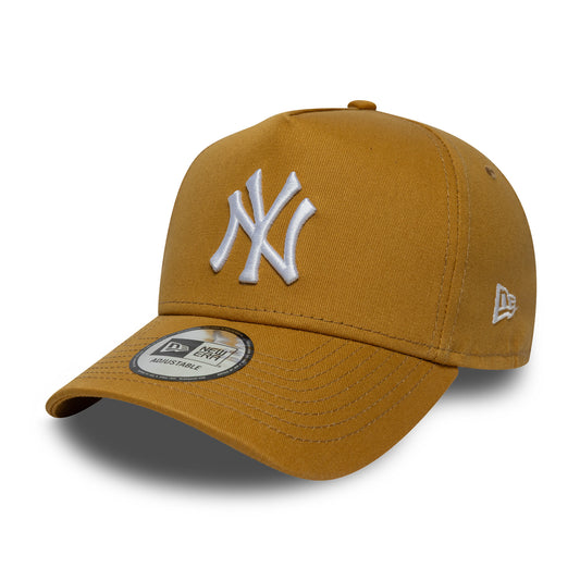 New Era 9FORTY New York Yankees A-Frame Snapback Cap MLB League Essential - Ochre-White