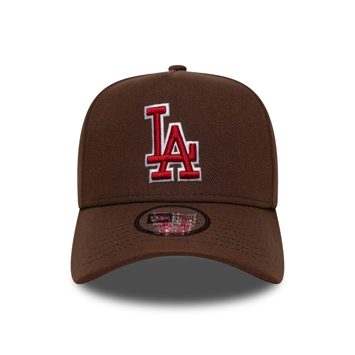 New Era 9FORTY L.A. Dodgers A-Frame Snapback Cap - MLB Outline Script - Chocolate