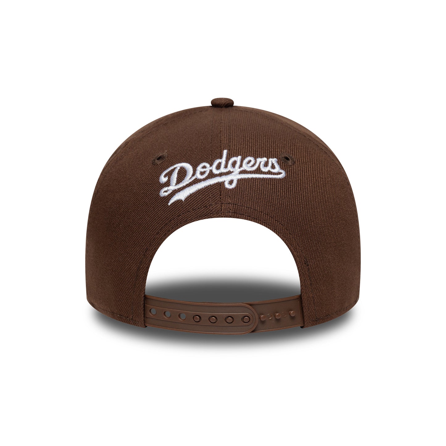 New Era 9FORTY L.A. Dodgers A-Frame Snapback Cap - MLB Outline Script - Chocolate