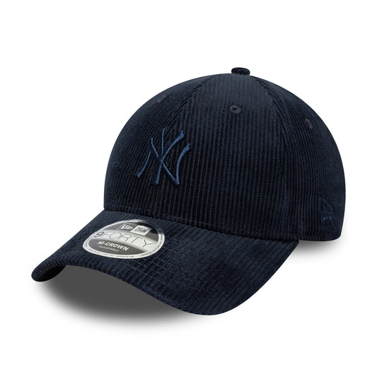 New Era 9FORTY M-Crown New York Yankees Baseball Cap - MLB Cord - Navy Blue