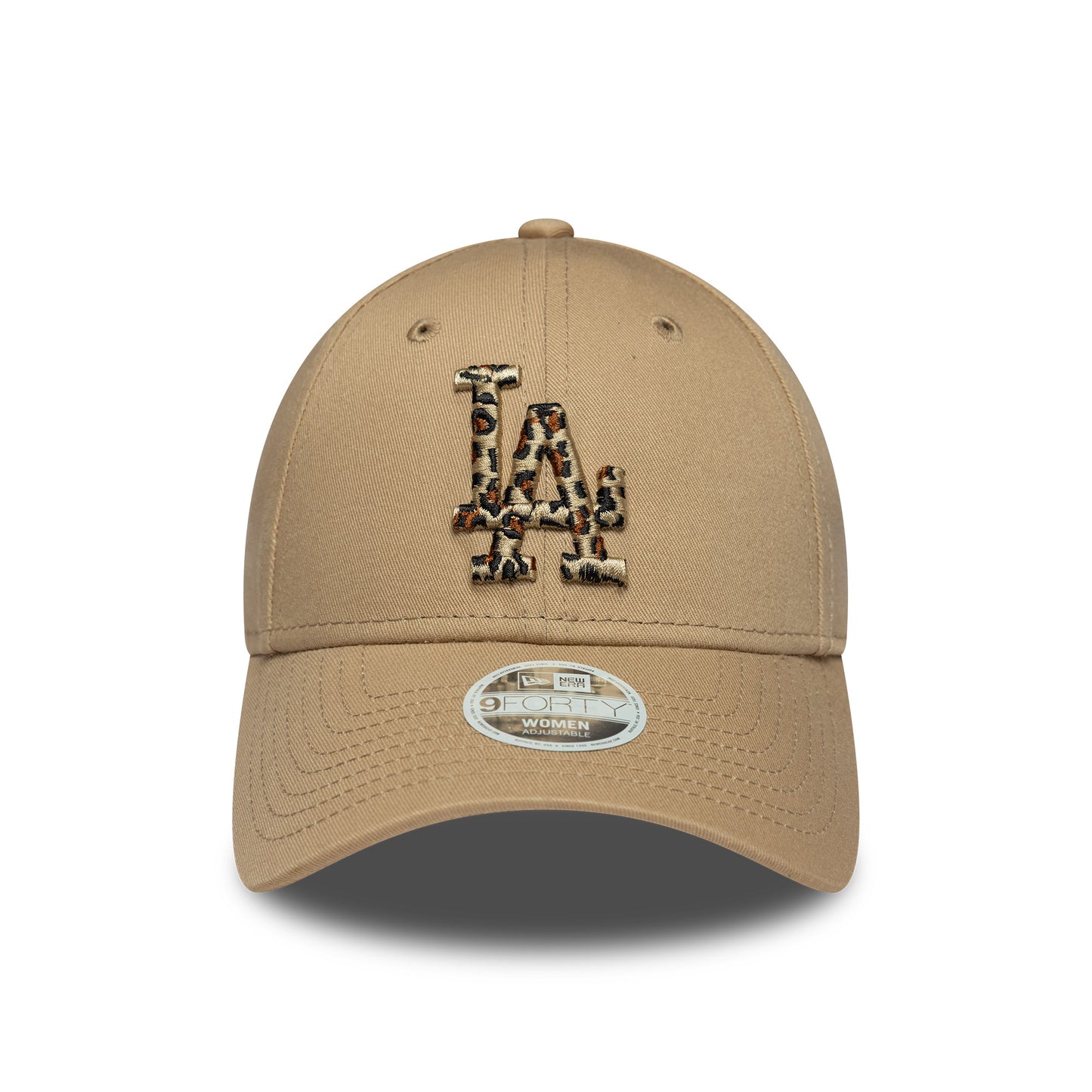 New Era Womens 9FORTY L.A. Dodgers Baseball Cap - MLB Animal Infill - Camel