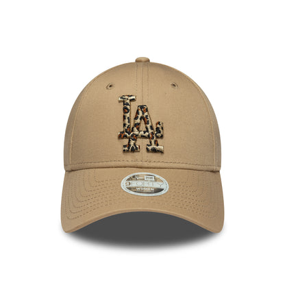 New Era Womens 9FORTY L.A. Dodgers Baseball Cap - MLB Animal Infill - Camel
