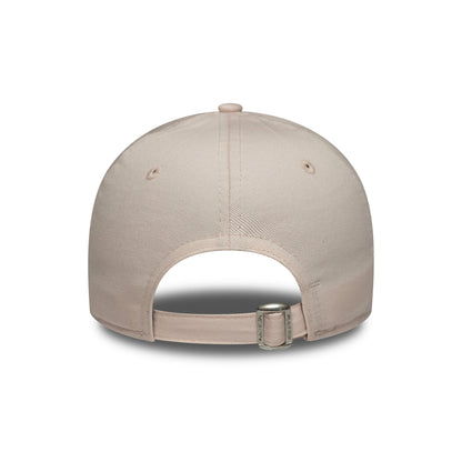 New Era Womens 9FORTY New York Yankees Baseball Cap - MLB Metallic Logo - Blush