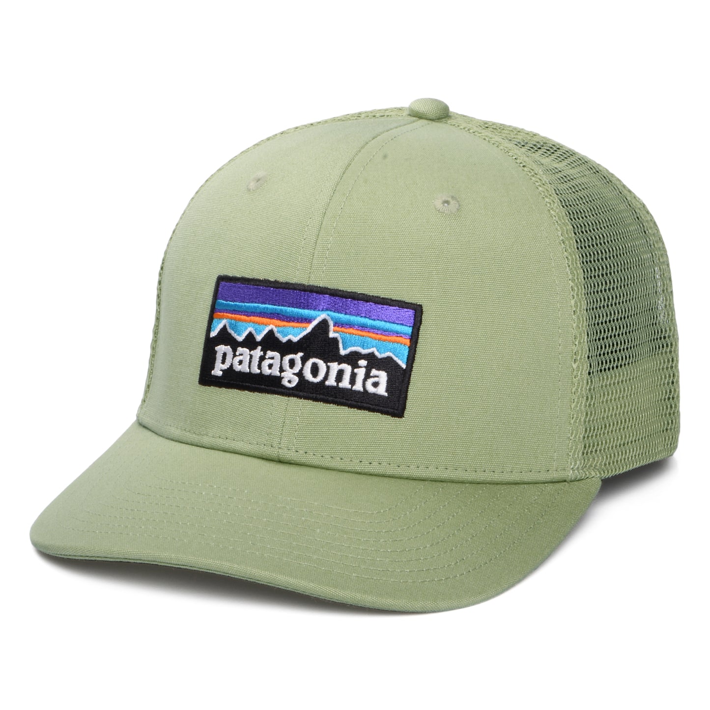 Patagonia Hats P-6 Logo Organic Cotton Trucker Cap - Light Olive
