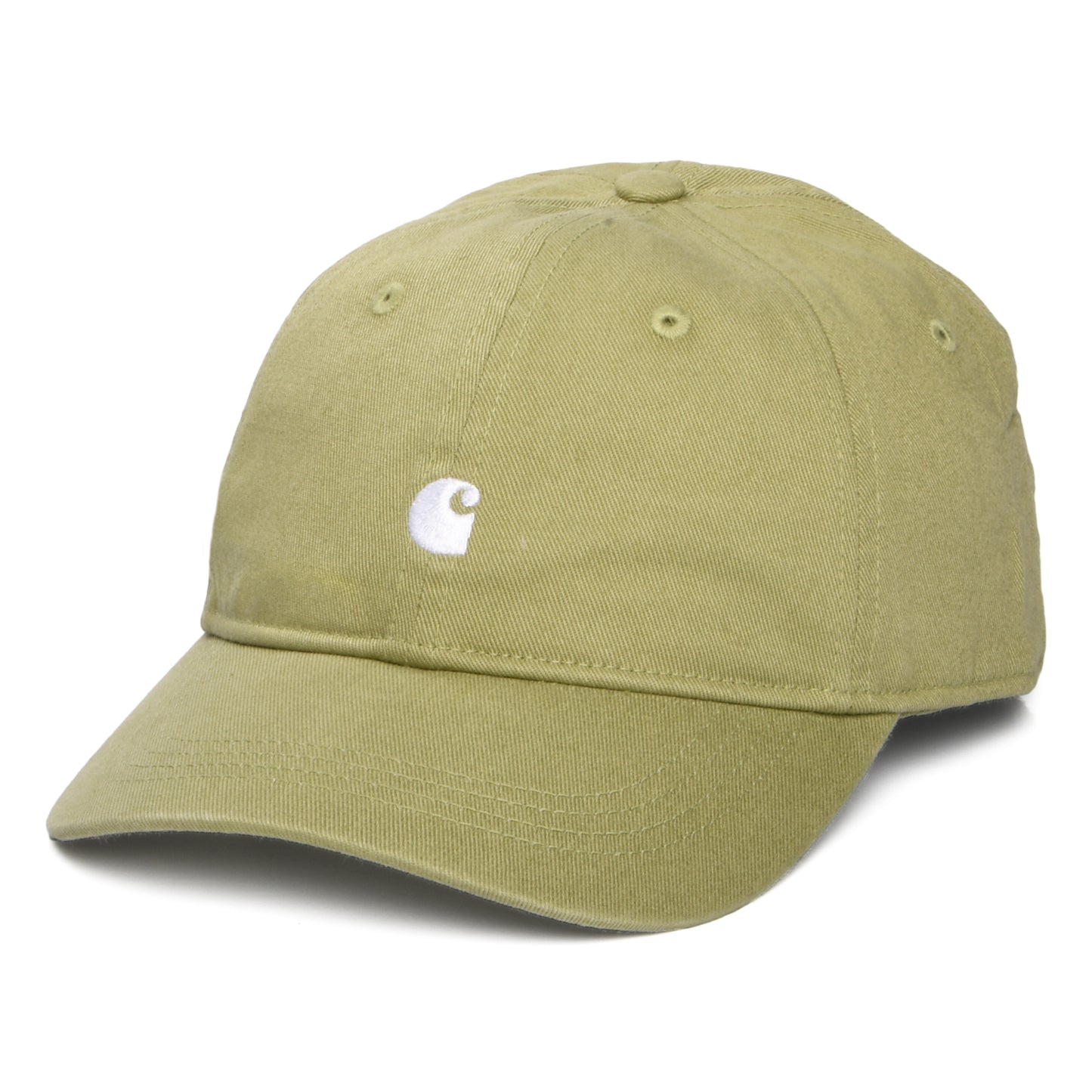 Carhartt WIP Hats Madison Logo Baseball Cap - Light Olive-White