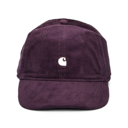 Carhartt WIP Hats Harlem Corduroy Baseball Cap - Purple-White