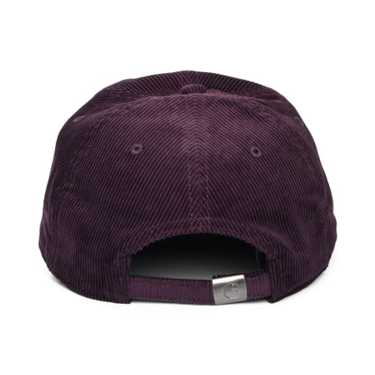 Carhartt WIP Hats Harlem Corduroy Baseball Cap - Purple-White