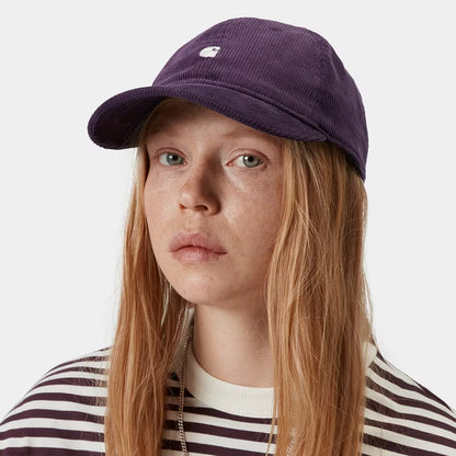 Carhartt WIP Hats Harlem Corduroy Baseball Cap - Purple-White