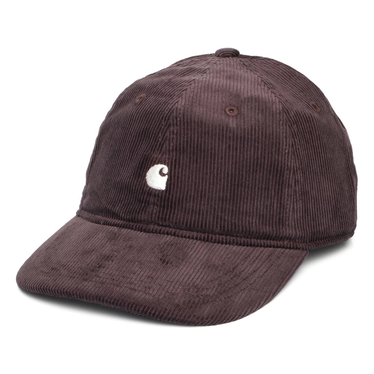 Carhartt WIP Hats Harlem Corduroy Baseball Cap - Mid Brown-White