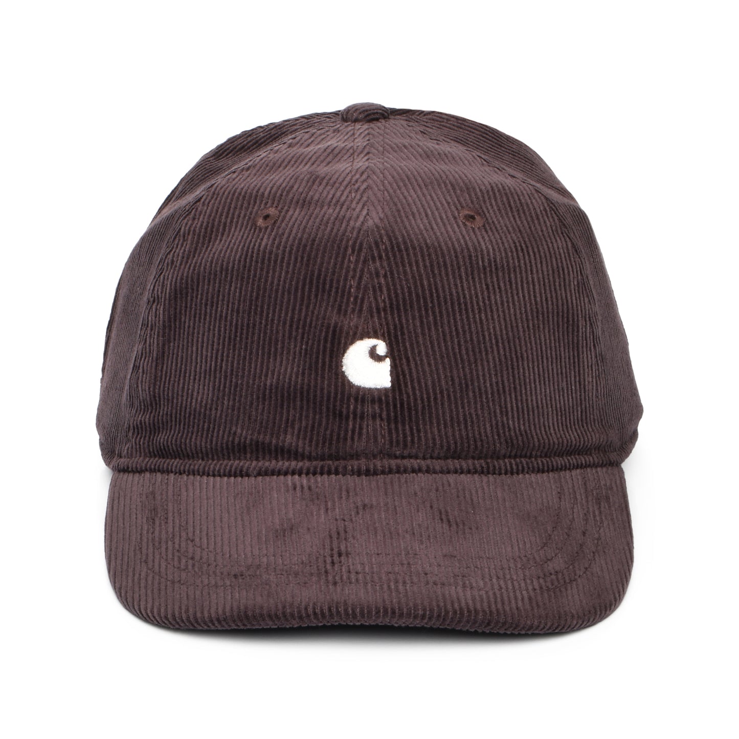 Carhartt WIP Hats Harlem Corduroy Baseball Cap - Mid Brown-White