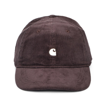 Carhartt WIP Hats Harlem Corduroy Baseball Cap - Mid Brown-White