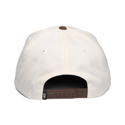 Vans Hats Drop V Logo Curved Brim Snapback Cap - Beige-Brown