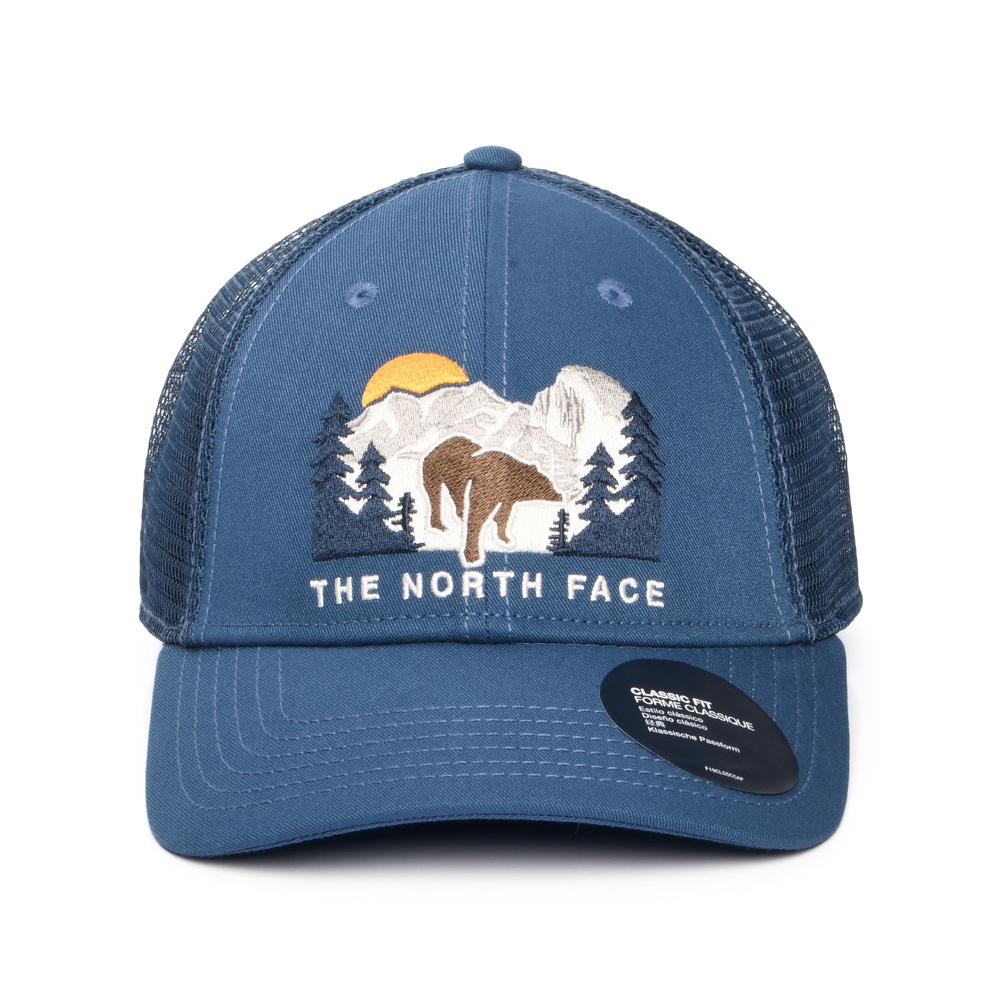 The North Face Hats Embroidered Mudder Recycled Trucker Cap - Smoke Blue