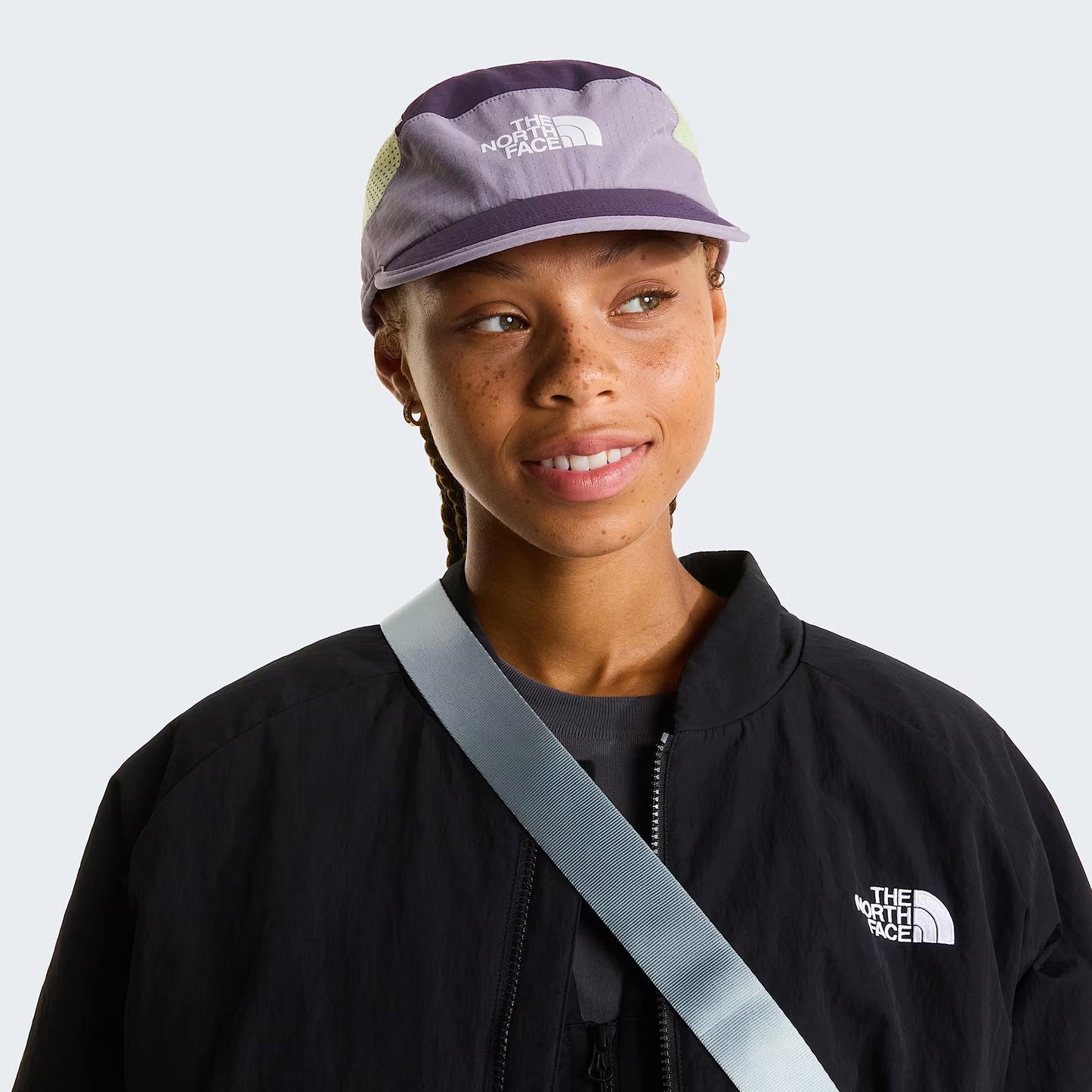 The North Face Hats Summer LT Running 5 Panel Cap - Purple-Lime