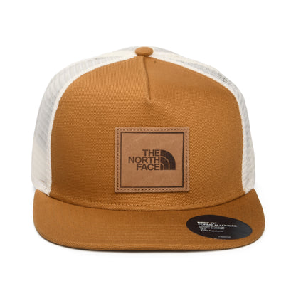 The North Face Hats Half Dome Flat Brim Trucker Cap - Tan-White