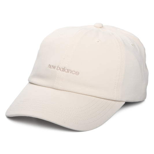 New Balance Hats Womens Linear Logo Baseball Cap - Off White