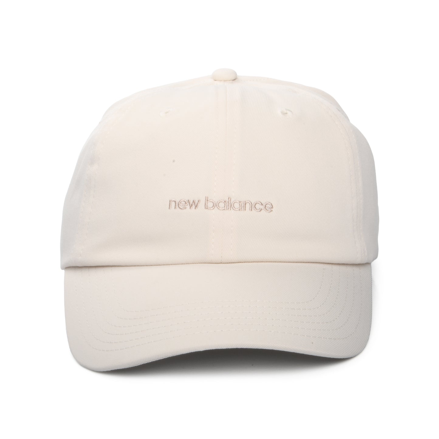 New Balance Hats Womens Linear Logo Baseball Cap - Off White