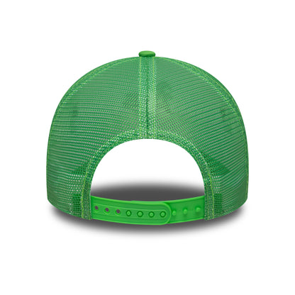 New Era Athletics A-Frame Trucker Cap - MLB League Essential - Bright Green-White