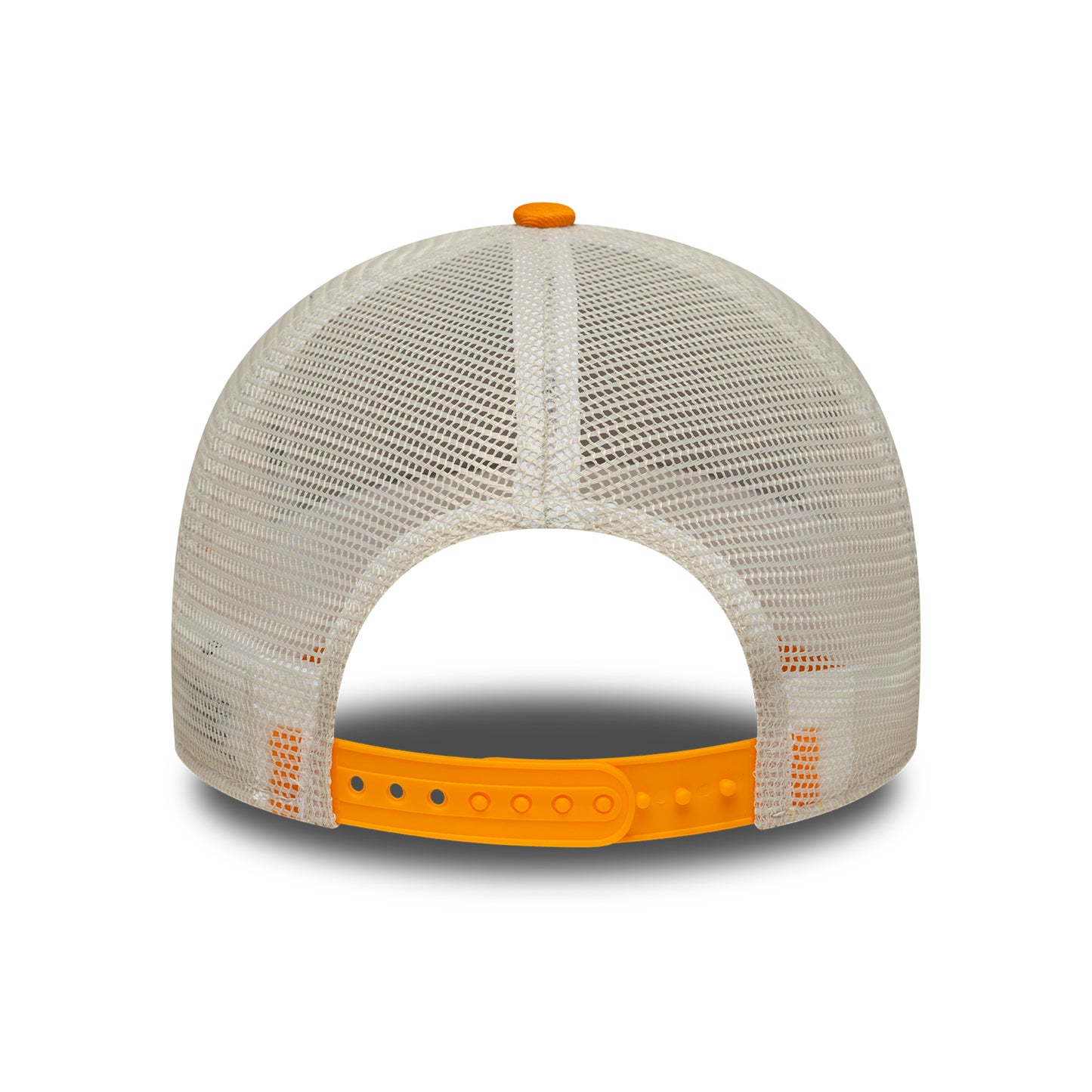 New Era Costa Brava A-Frame Trucker Cap - Location Patch - Orange-Stone