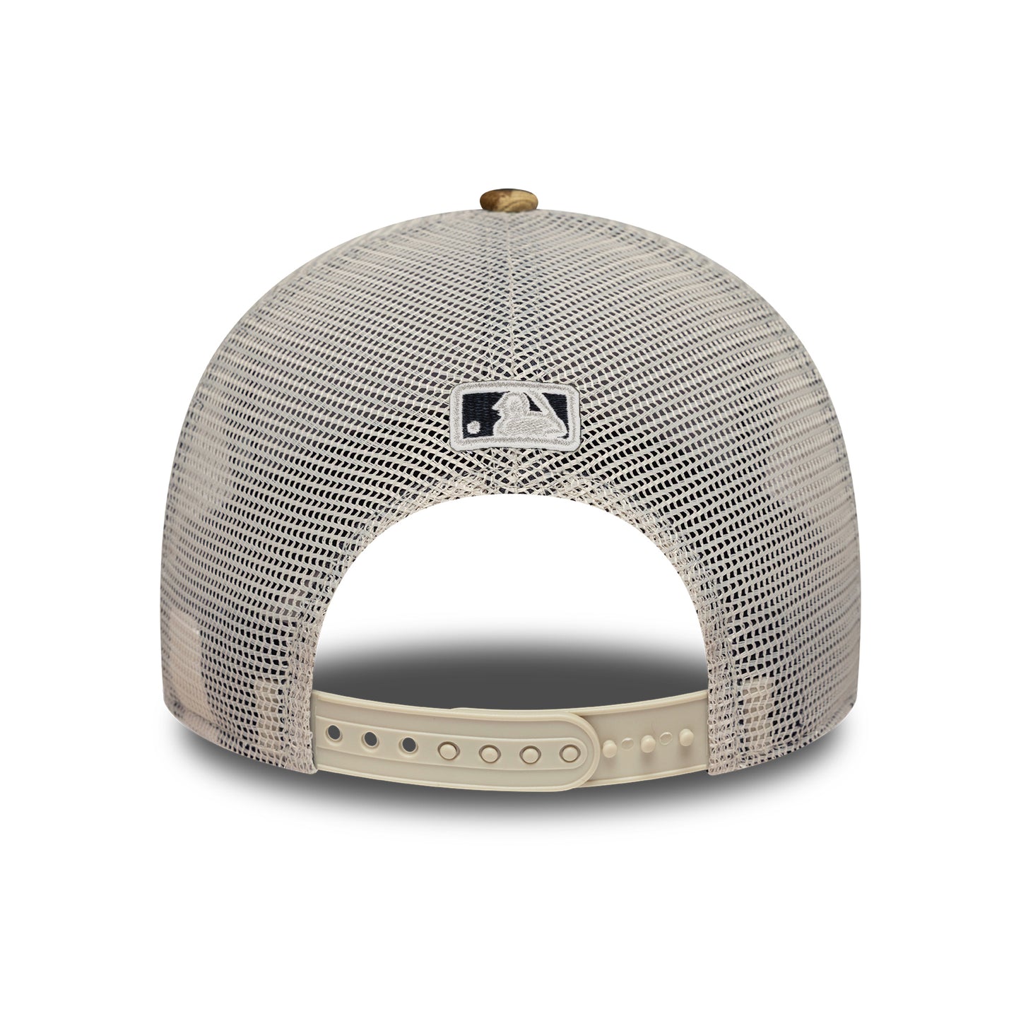 New Era Womens 9FORTY M-Crown New York Yankees A-Frame Trucker Cap - MLB Leopard - Brown-Stone