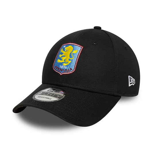 New Era 9FORTY Aston Villa FC Baseball Cap - Core - Black