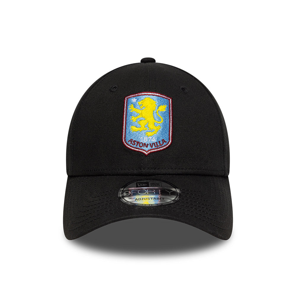 New Era 9FORTY Aston Villa FC Baseball Cap - Core - Black