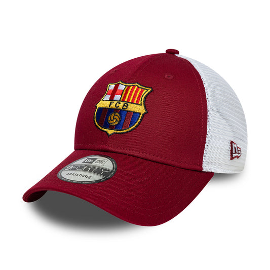 New Era 9FORTY FC Barcelona Trucker Cap - League - Cardinal-White