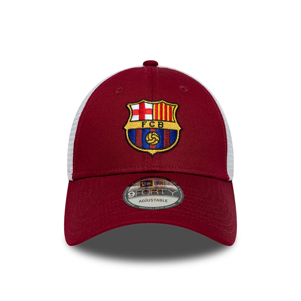 New Era 9FORTY FC Barcelona Trucker Cap - League - Cardinal-White