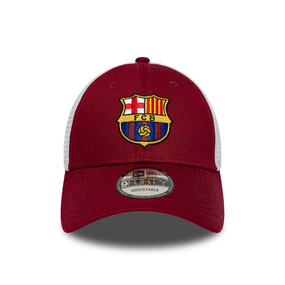 New Era 9FORTY FC Barcelona Trucker Cap - League - Cardinal-White
