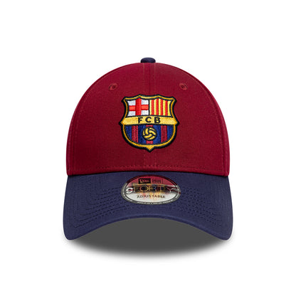 New Era 9FORTY FC Barcelona Baseball Cap - Contrast - Cardinal-Navy