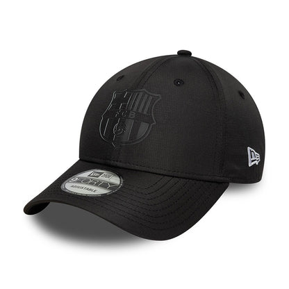 New Era 9FORTY FC Barcelona Baseball Cap - Ripstop - Black On Black