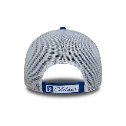 New Era 9FORTY Chelsea FC Trucker Cap - League Lion Crest - Royal Blue