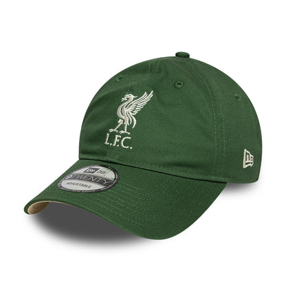 New Era 9TWENTY Liverpool FC Baseball Cap - Seasonal - Dark Green-Cream