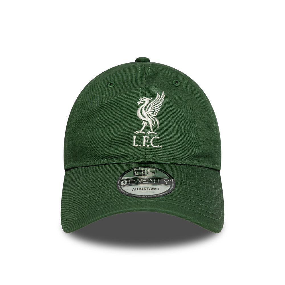 New Era 9TWENTY Liverpool FC Baseball Cap - Seasonal - Dark Green-Cream