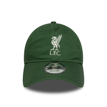 New Era 9TWENTY Liverpool FC Baseball Cap - Seasonal - Dark Green-Cream