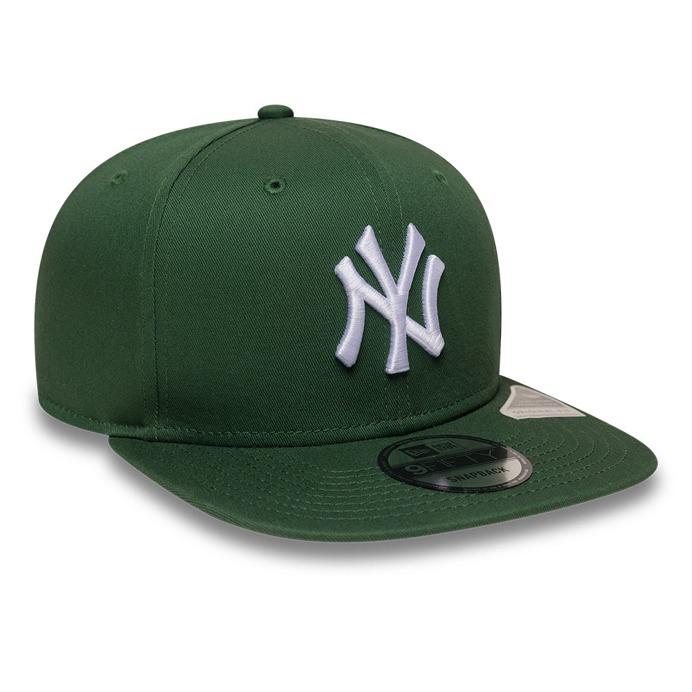 New Era 9FIFTY New York Yankees Snapback Cap - MLB League Essential - Dark Green-White